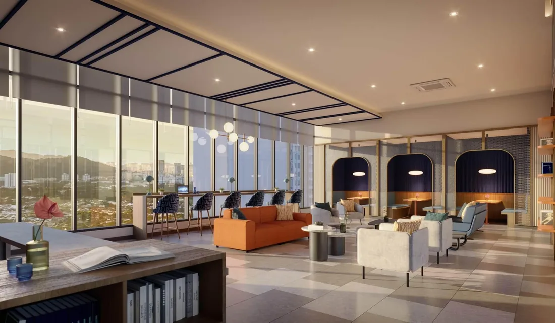 Keeperz Suites co-working lounge