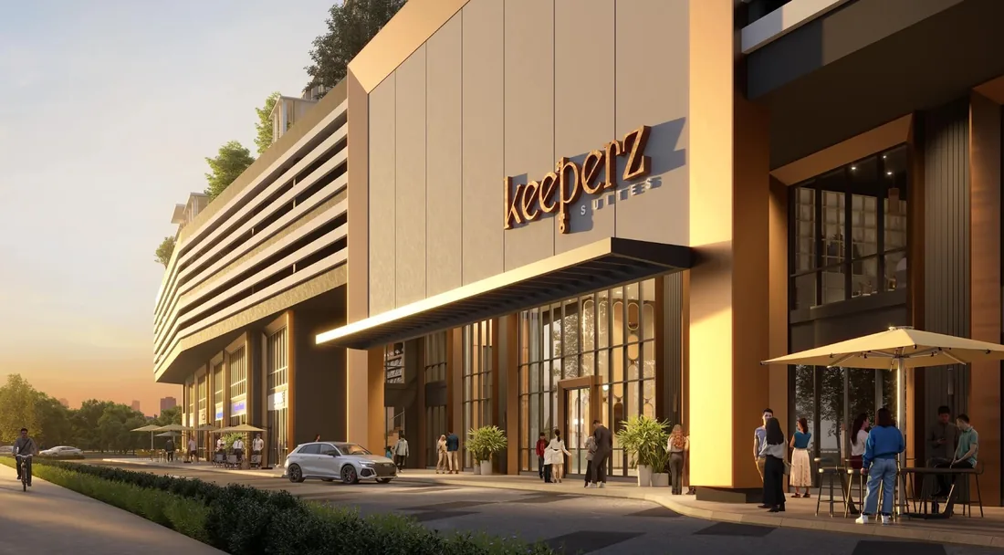 Keeperz Suites entrance drop-off