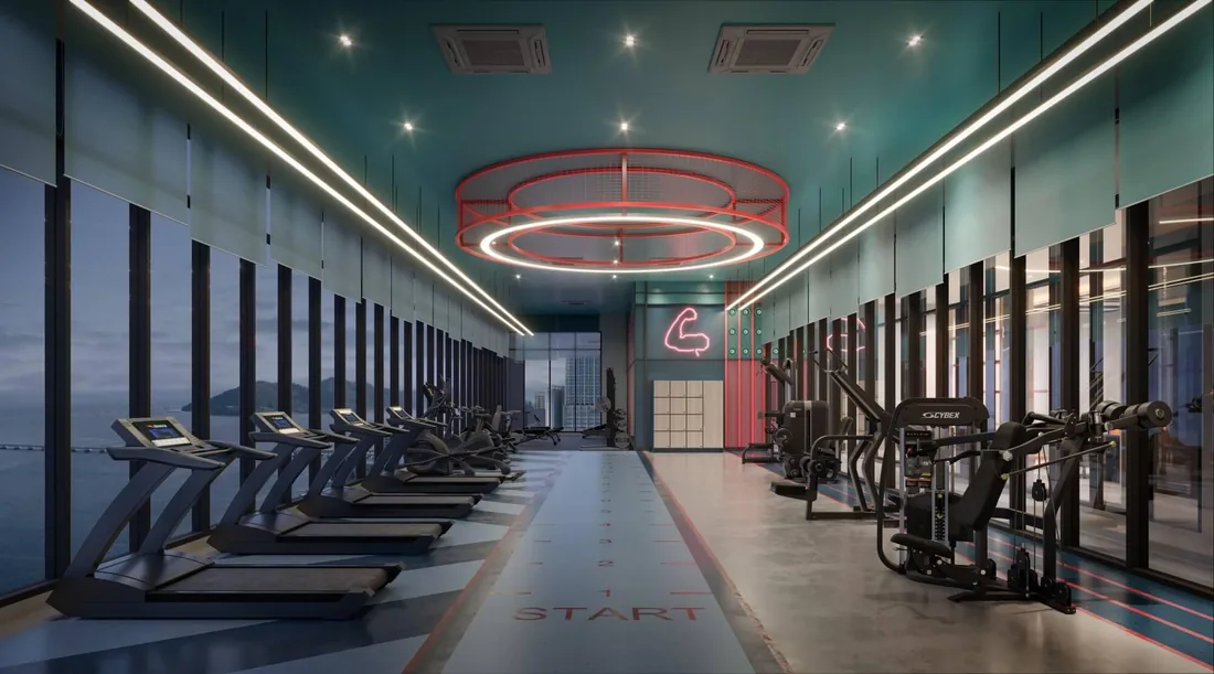 Keeperz Suites sky gym with view
